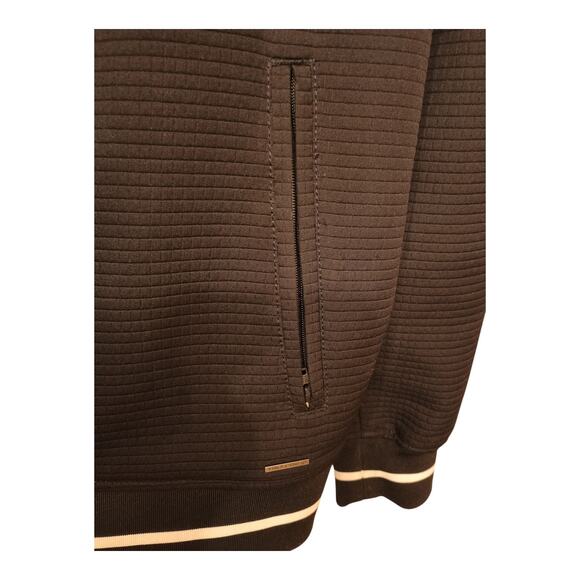 Vince Camuto Mens Navy Blue Long Sleeve Full-Zip Track Knit Jacket Size XL EUC - Picture 4 of 7